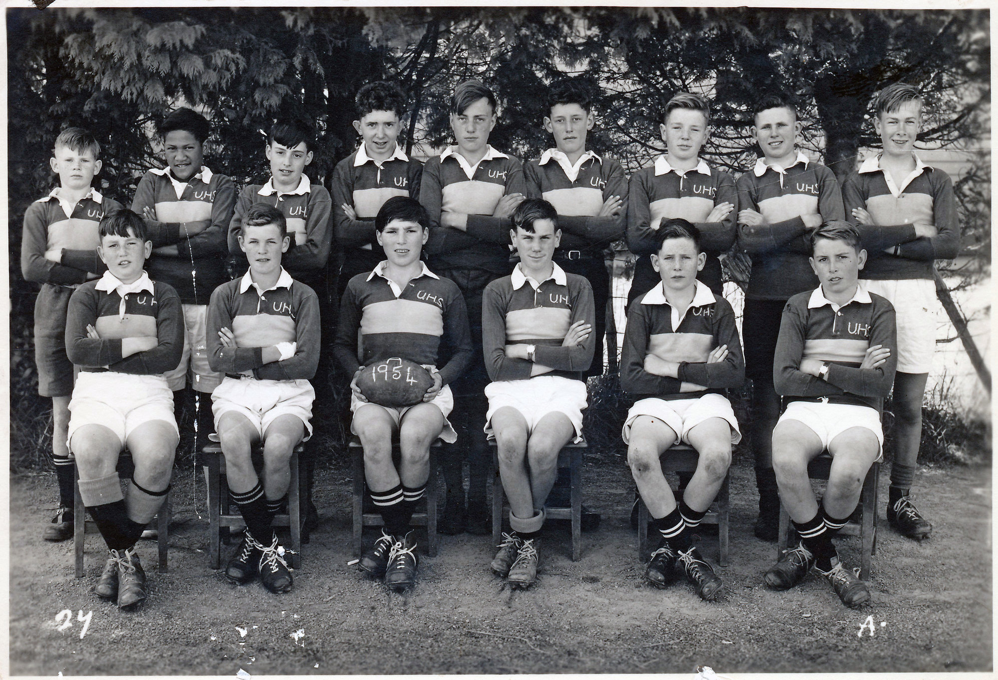 Upper Hutt School, Rugby Team A; 1954