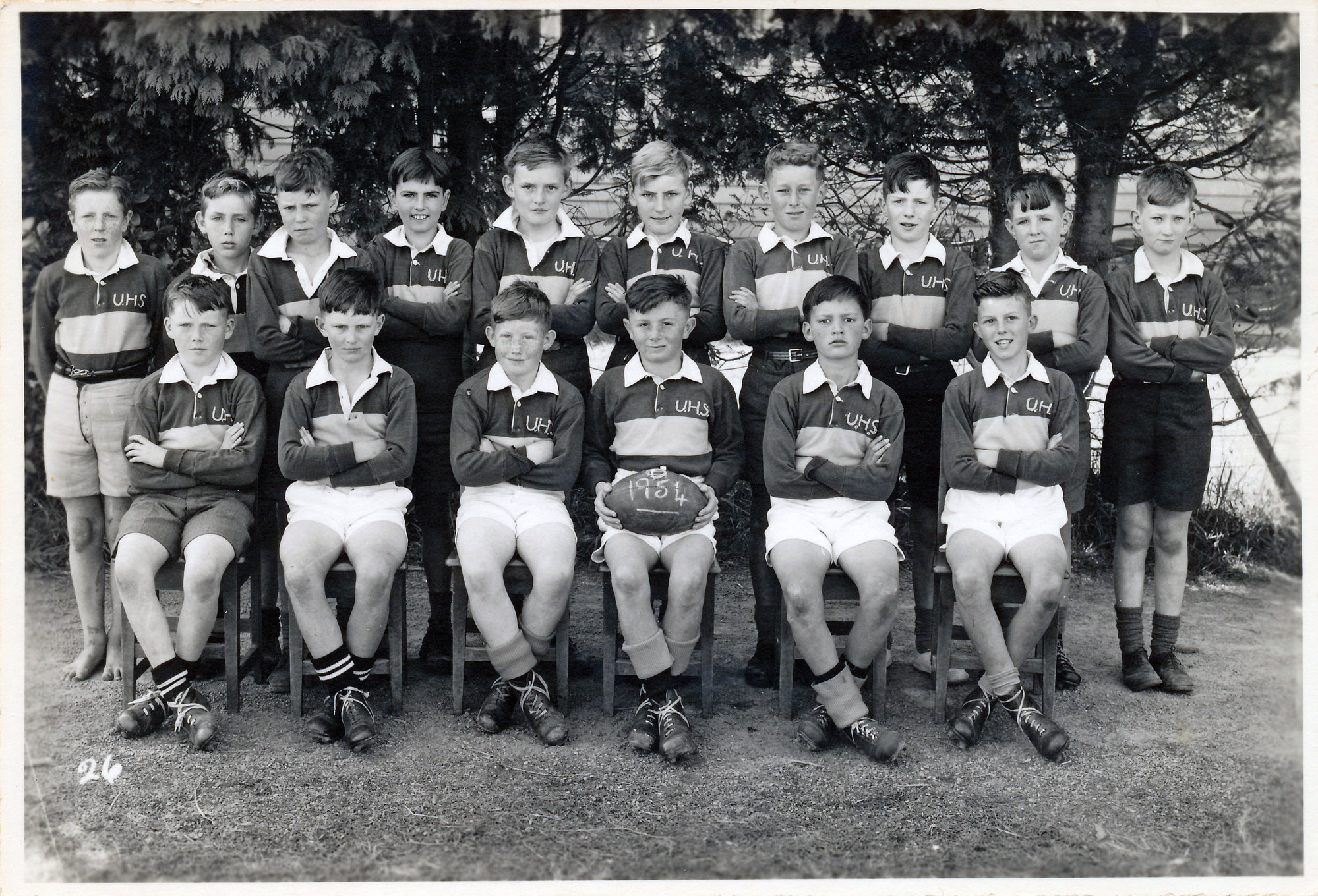 Upper Hutt School, Rugby Team D; 1954