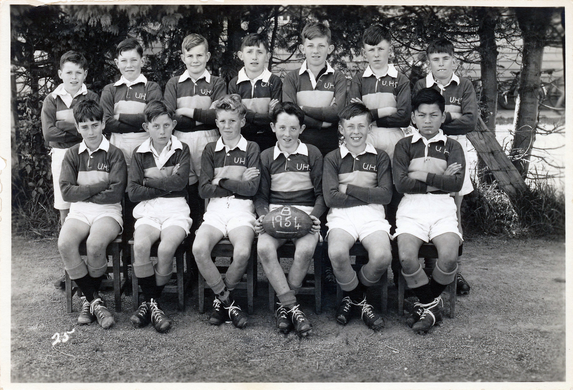 Upper Hutt School, Rugby Team B; 1954
