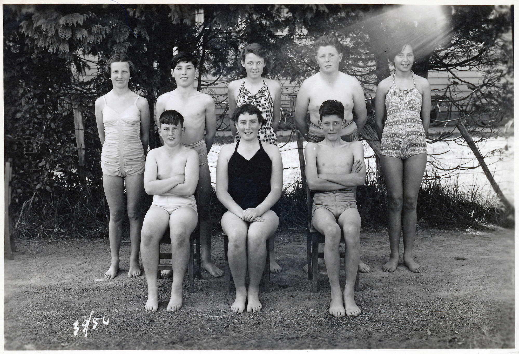Upper Hutt School, unidentified swimming team; 1954