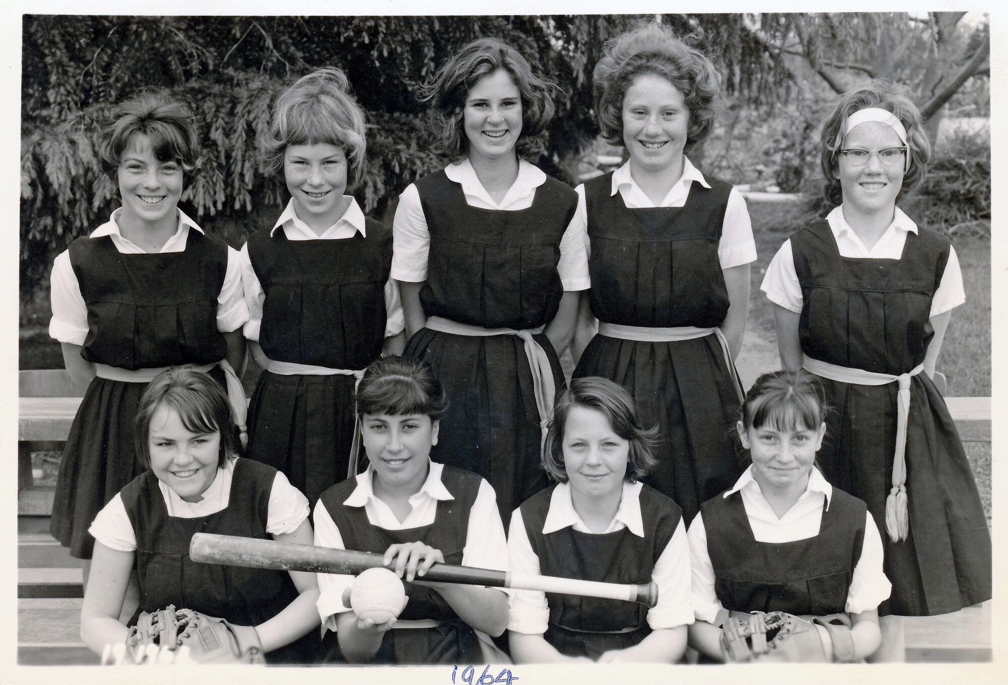 Upper Hutt School, girls' softball team; 1964
