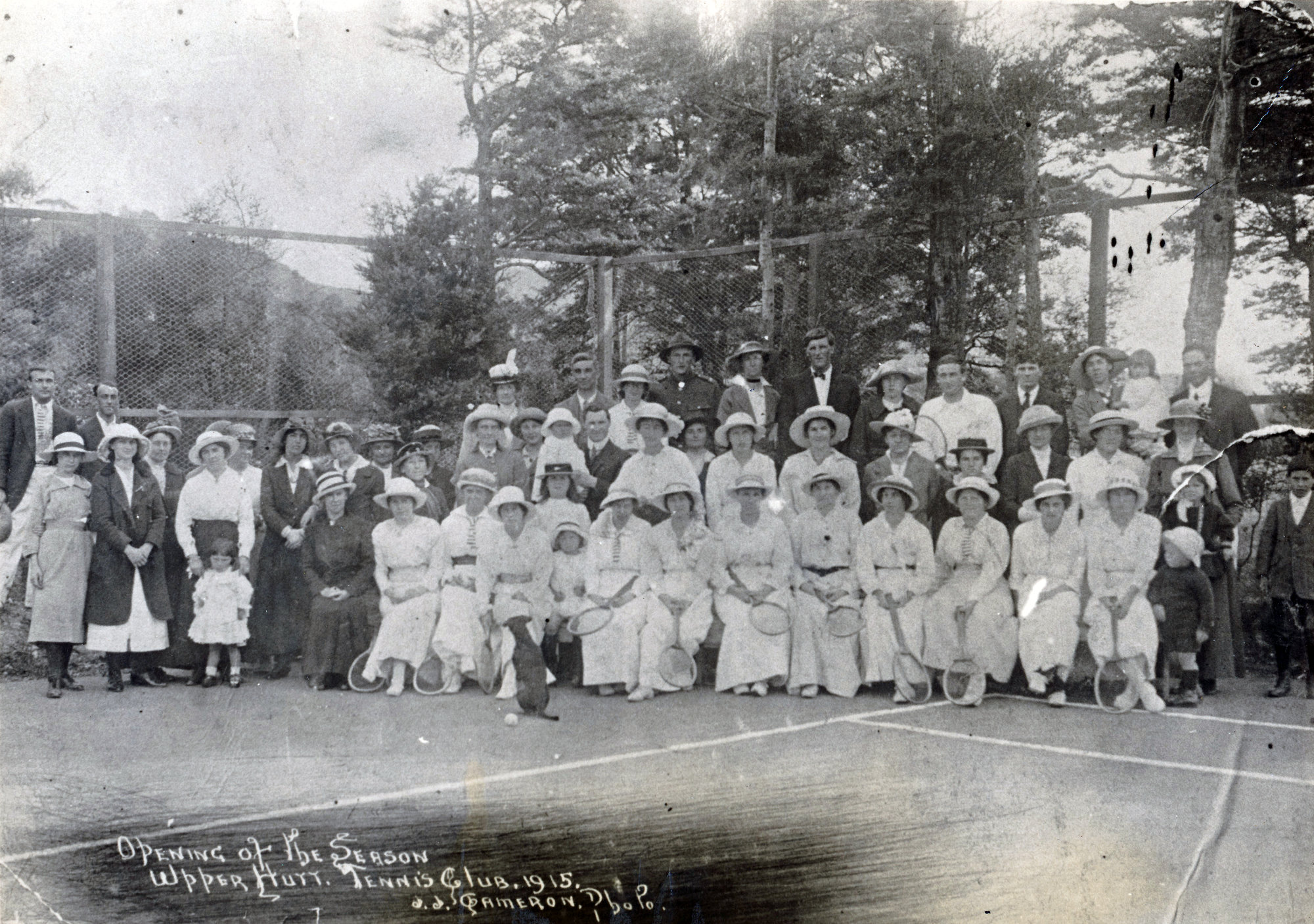 Upper Hutt School, Tennis Club Opening of the Season; 1915