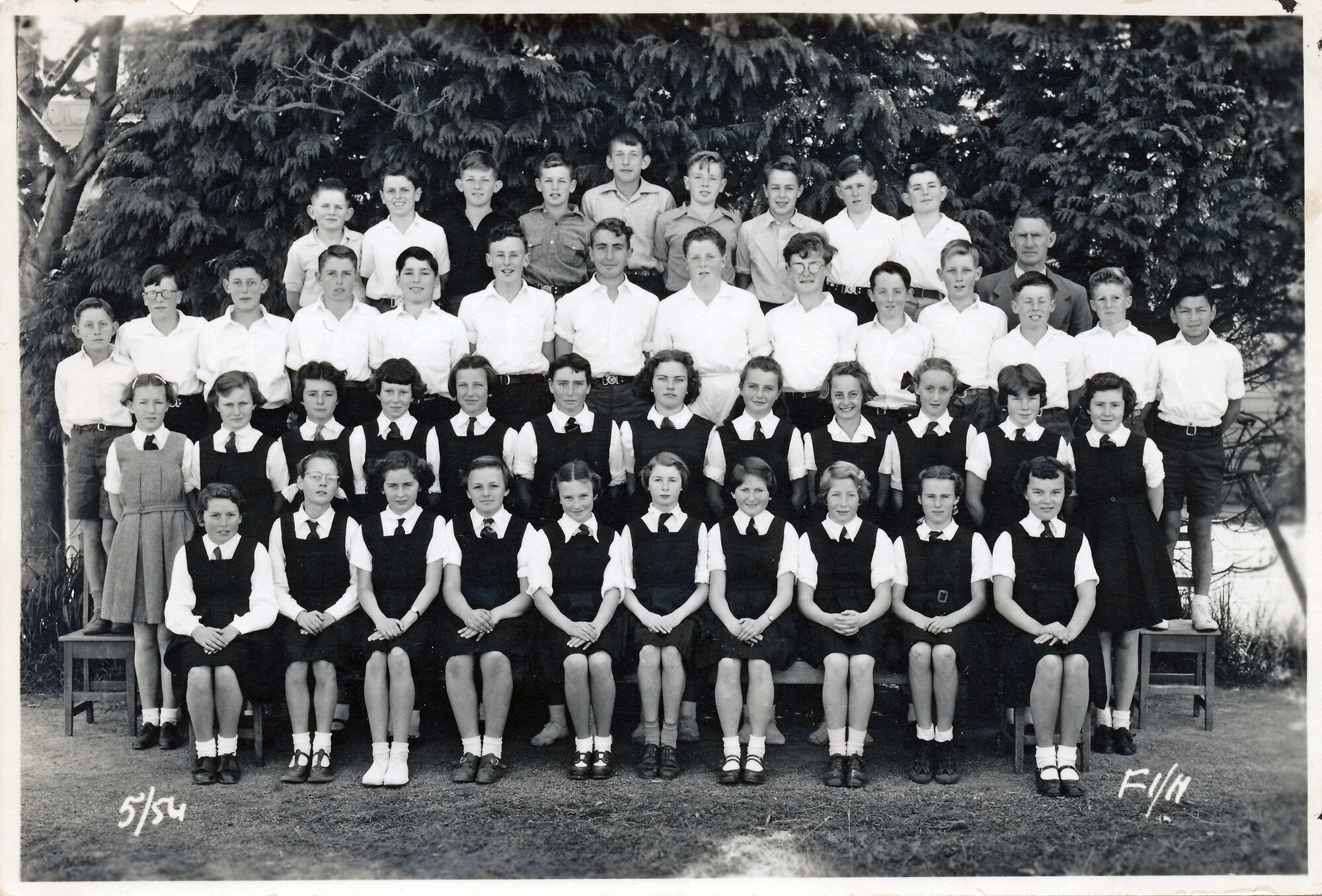 Upper Hutt School, Form 1 and 2; 1954