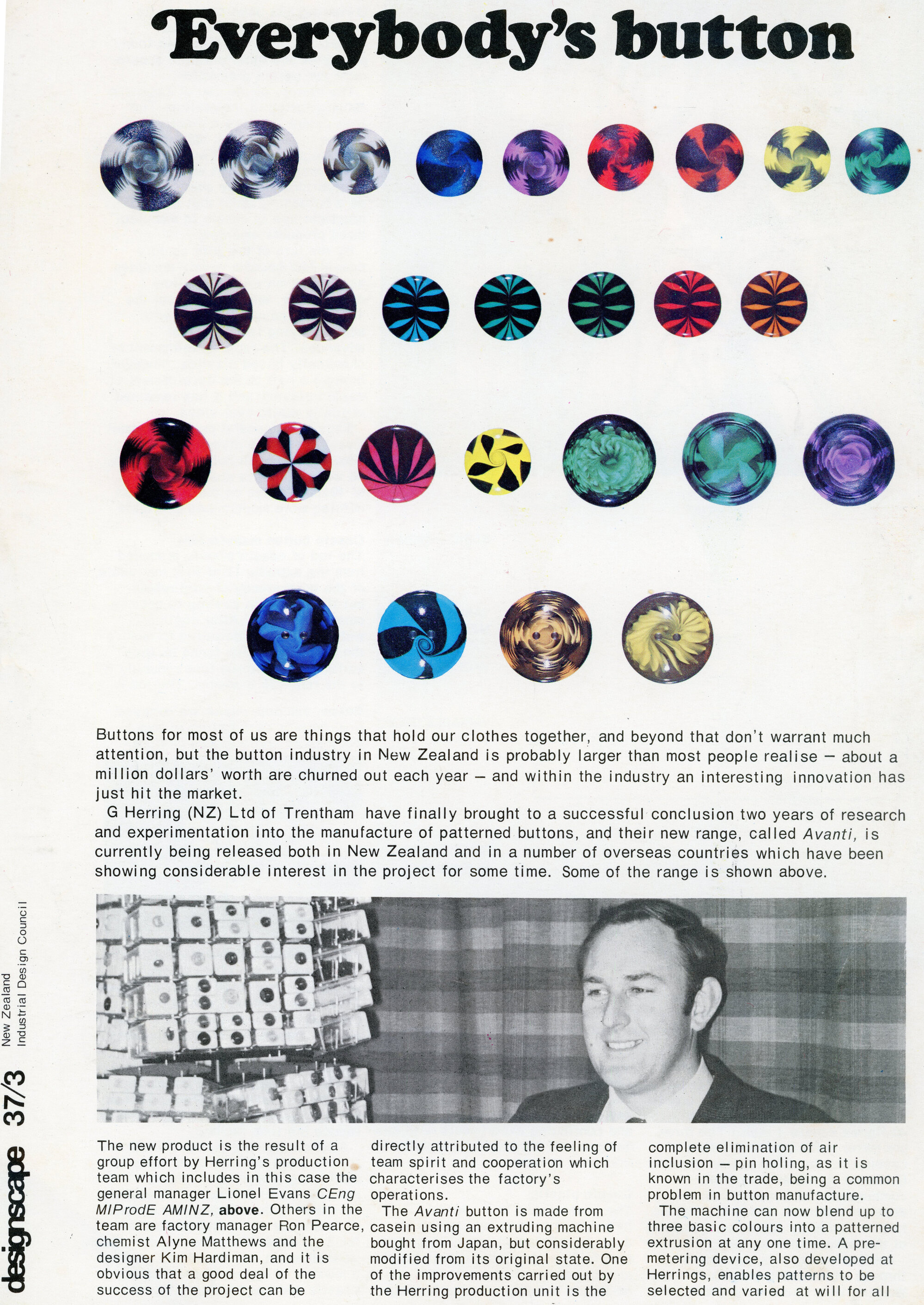 G Herring ltd, "Everybody's Button"; 1972