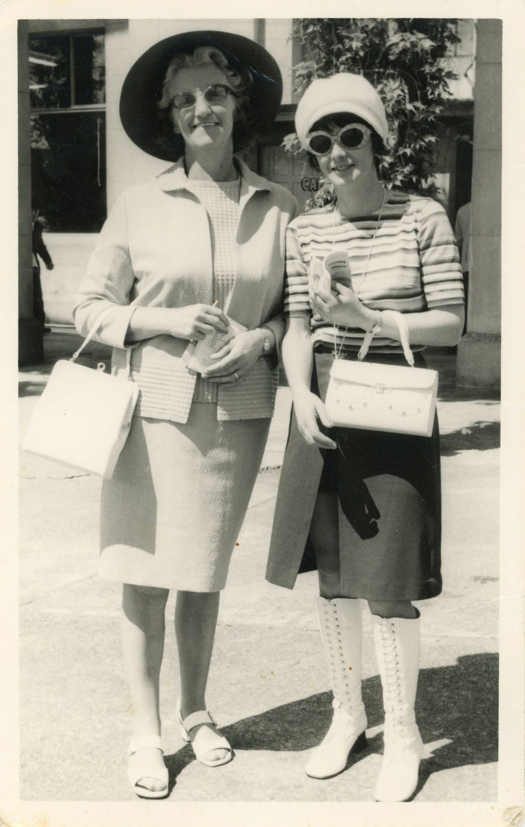 Rose Popplewell and Rita at Trentham Races; 1971