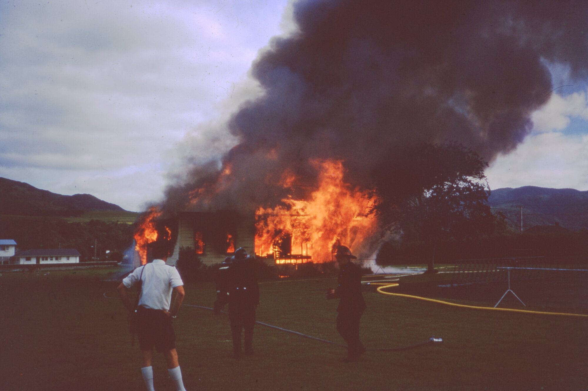 Cottle House Fire; Upper Hutt College