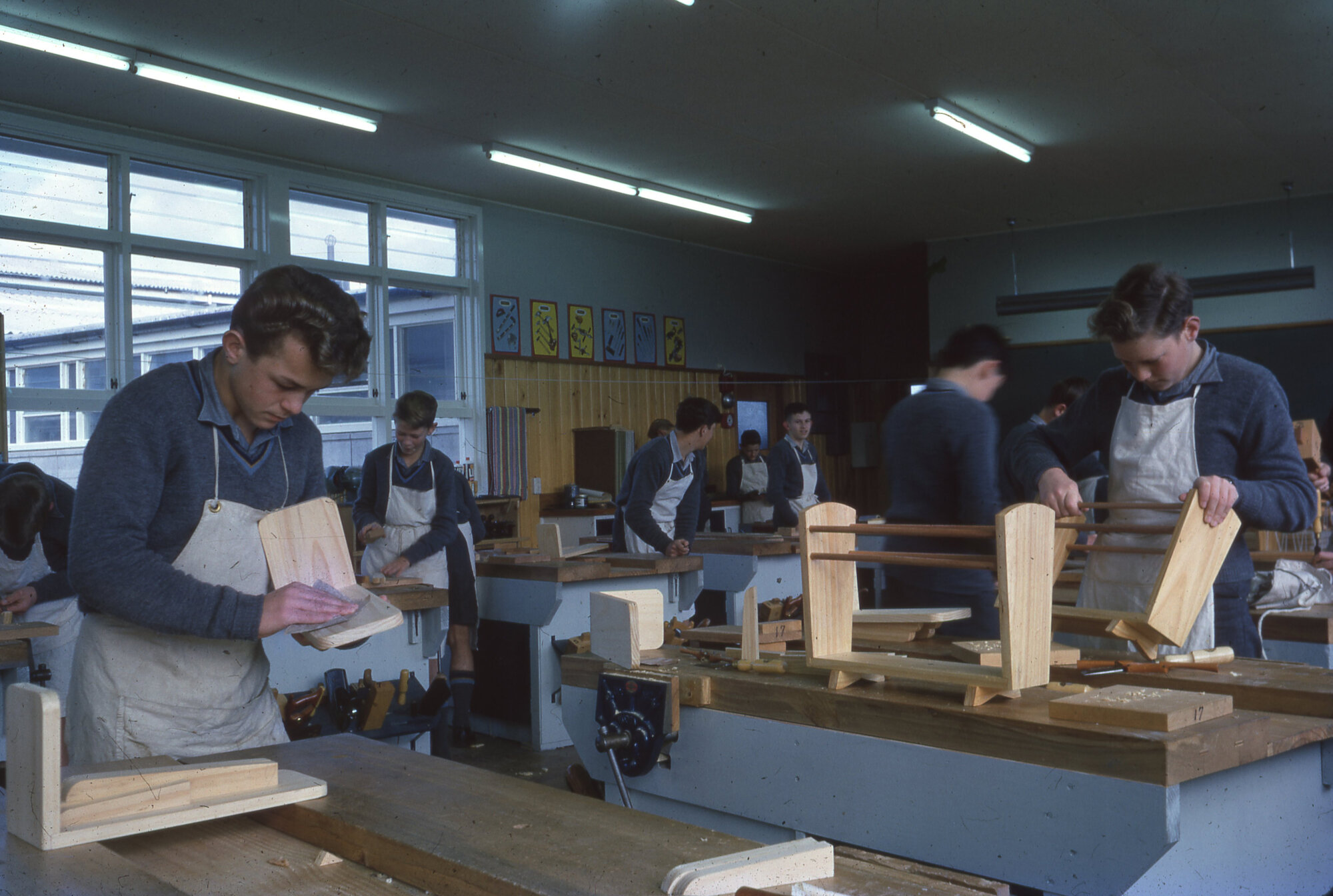 Upper Hutt College; Woodwork Shop; 1962