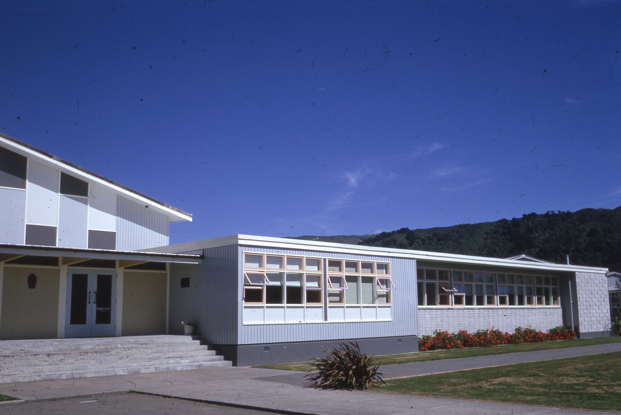 Upper Hutt College; Front of School; ca 1962