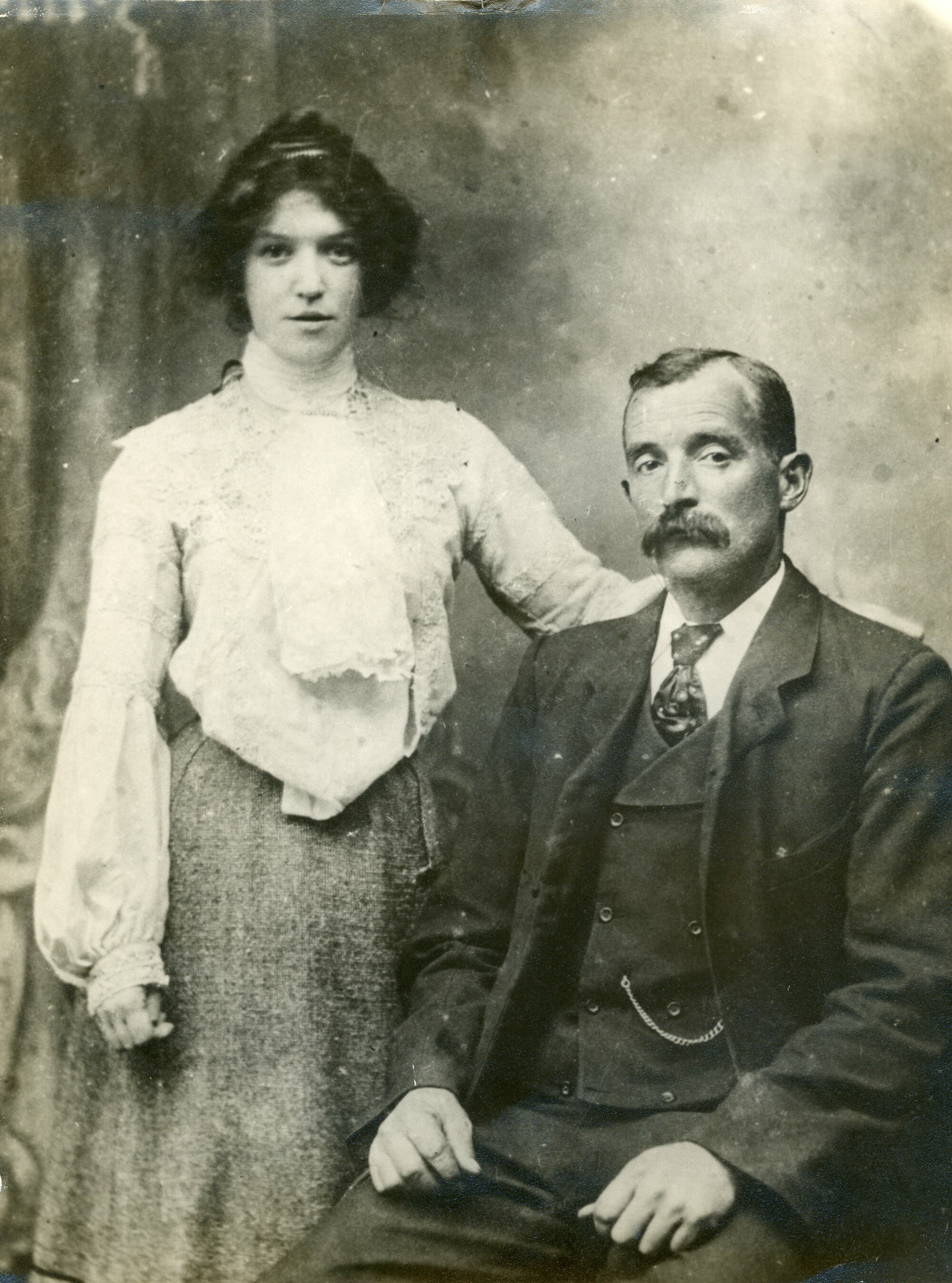 Herbert Highwood and Clara (nee Burgess) Highwood; ca1900
