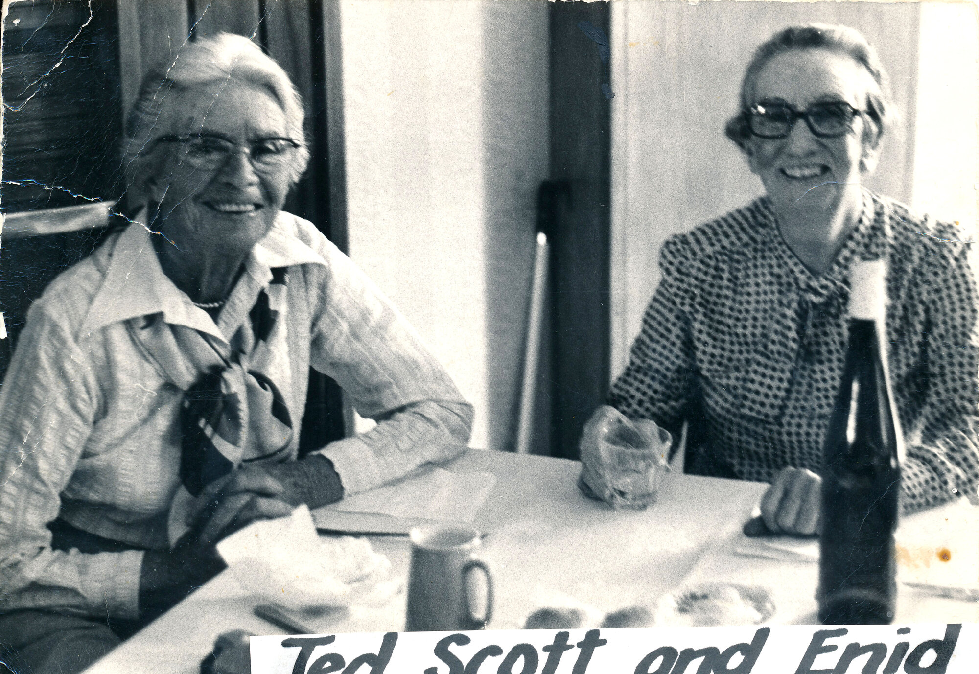 Ted (Edwina) Scott and Enid Wilson