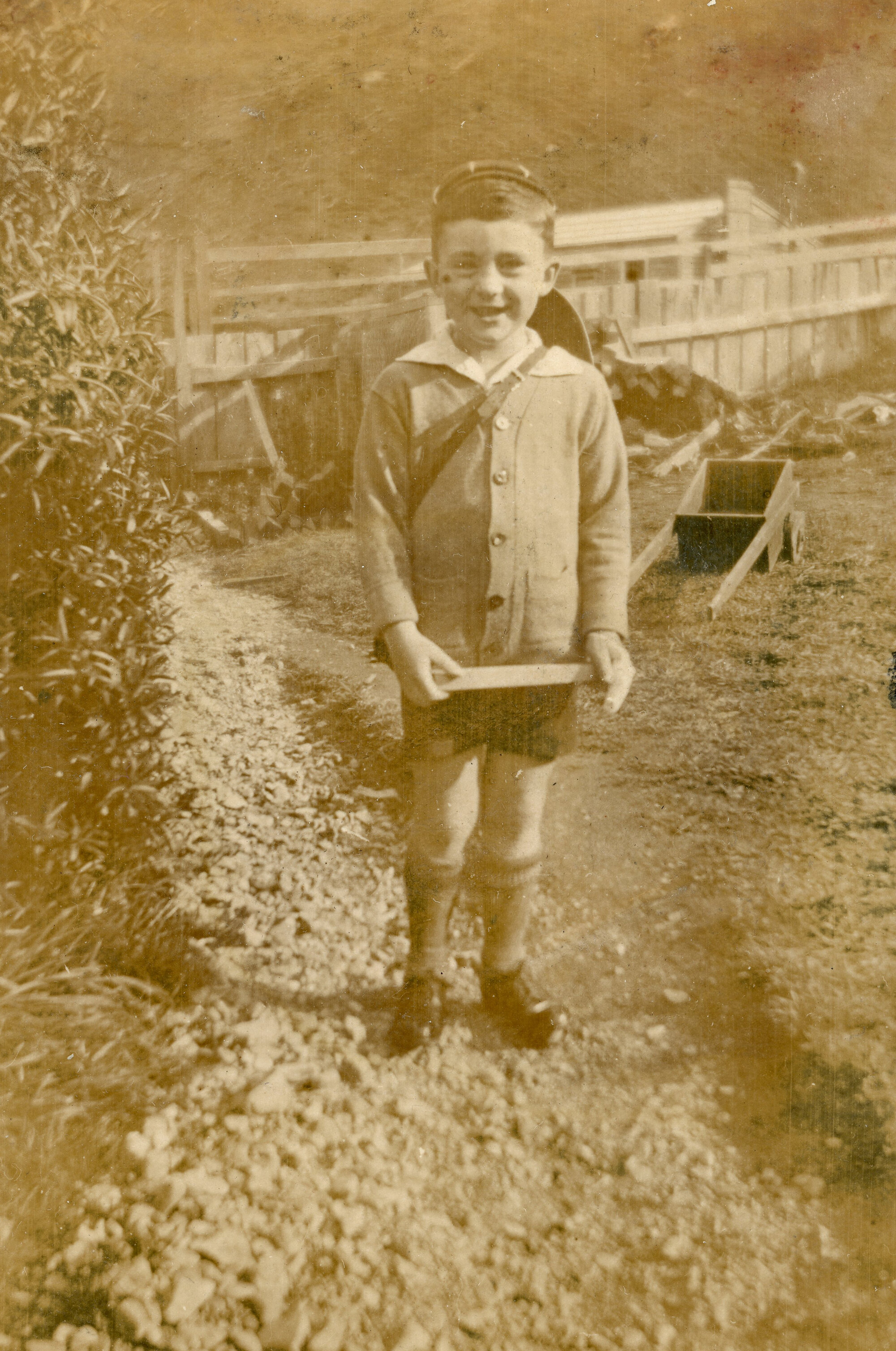 Campbell Family Photographs; Mac Campbell on First Day of School; ca 1920s