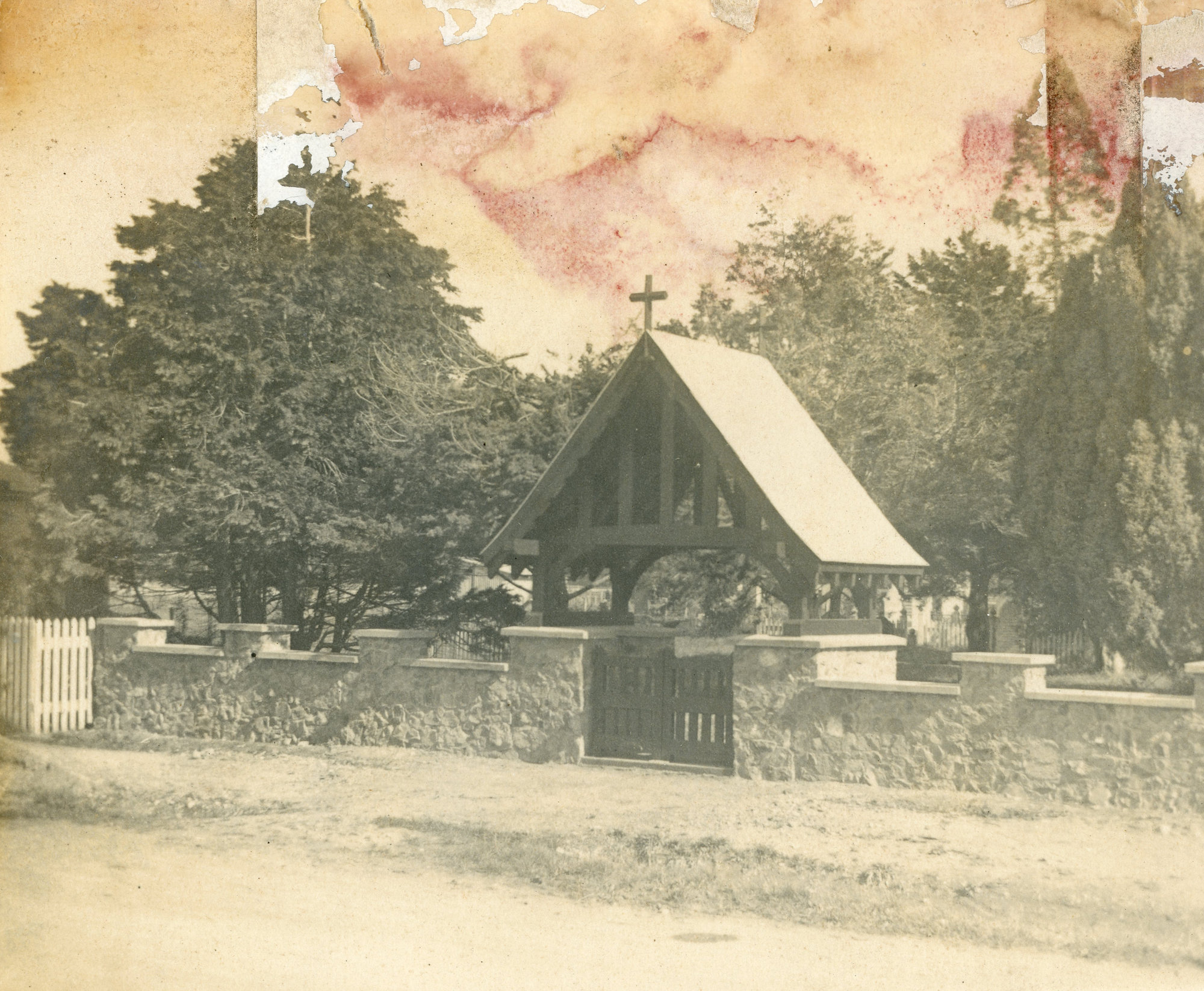 Lychgate; St John's Anglican Church in Trentham; ca 1920s