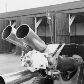 Royal School of Artillery, Larkhill; gun park; breech of recoilless 7.2-inch gun.