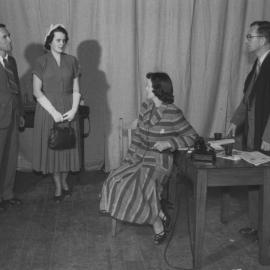 Heretaunga Players; The Browning Version: John Haxton, Judy McGregor, Julia Bradley, Ivor Heslop.]