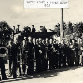 Upper Hutt Municipal Band, royal visit, 1954