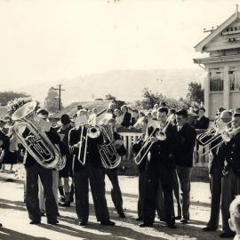 Upper Hutt Municipal Band, royal visit, 1954