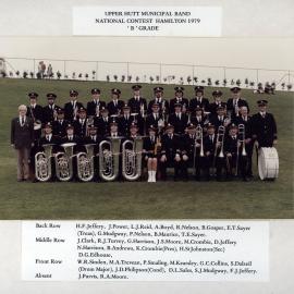 Upper Hutt Municipal Band, national contest, Hamilton, 1979