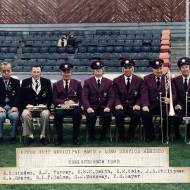 Upper Hutt Municipal Band, long-service members, 1980