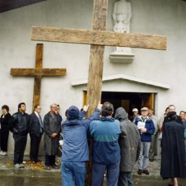 Good Friday; interdenominational pilgrimage reaches St Joseph's church.