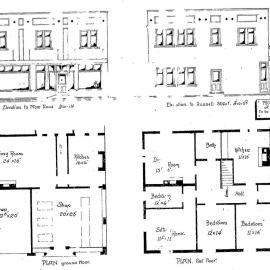 Main Street; No. 146-148; Benge's Building; plans and elevations. 