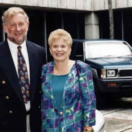 Gethings Motors, Main and Wilson streets; Mitsubishi Diamond Dealer of the Year  for the second time; Colin and Pam Gething.