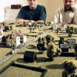 Hutt Valley Wargames Club; members Paul Reynolds and Stephen Baird.