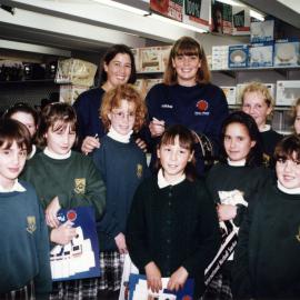 St Joseph's School; netballers meet South African netballers Patrys Basson and Irene Van Dyk.