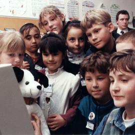 Plateau School children can now fax, telephone or e-mail around the world uninterrupted.