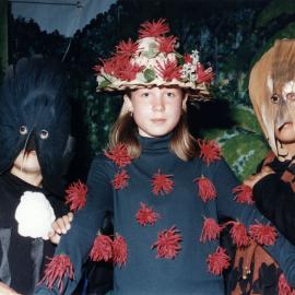 Brentwood School; Christmas production;  Leilega Taito, tui; Latesha Robb, pohutukawa; Jamie Hape, fantail.