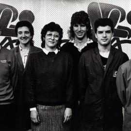 Blue Bird Cycles, 15 Main Street; Tony Reid, Andrew Wallace, Bev Elliot, Andrew Hanlon, Glen Elliot, Karl Martin.