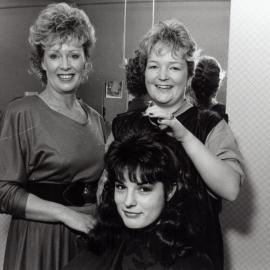 Peaches Hair Design, 9 Main Street; proprietor, Jackie Svenson, Rachael Wallis, Kim Svenson, daughter.