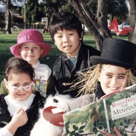 St Joseph's school; Book Week; pupils dressed up as book characters.