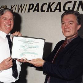 Chamber of Commerce 'Learn a Living' programme; Kiwi Packaging membership certificate.
