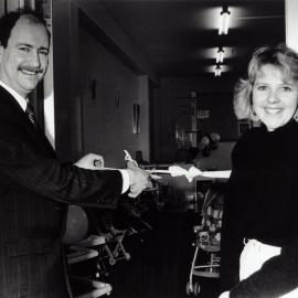 Kidzone,  Lorraine Jones's shop for children's recycled furniture, toys, clothing, opened by MP Peter McCardle.
