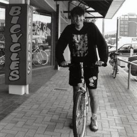 Upper Hutt Bicycles, 15 Main Street; salesman/mechanic David Johnson.