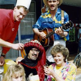 Queen Street, 'south' end 'new look' celebration; free food, vitamins, music.