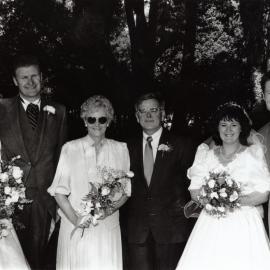 Summer carnival 1992, Trentham Memorial Park; triple wedding.