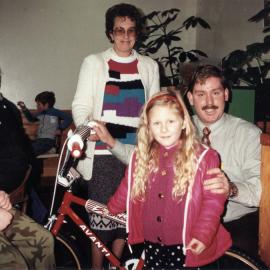 McDonald's; birthday parties special draw; Kelly Prendegast wins an Avanti BMX bike.