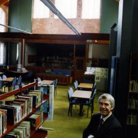 St Patrick's College; rector David Leavy; former hall converted to library.