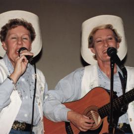 Upper Hutt Country Music Club charity concert; Helen Lintern and June Ellingham.