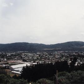 Upper Hutt from the Wallaceville Hill road, looking north-west.