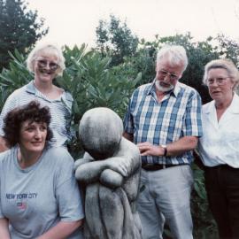 Efil Doog Garden of Art, Akatarawa; group with 'Dragon Fly' sculpture