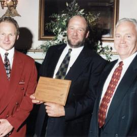 John Hartstonge Business Achievement Award winner and finalist, with ACT leader Richard Prebble.
