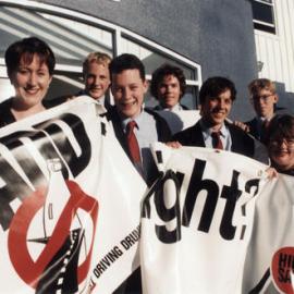 HIBS; Hutt International Boys' School; Students Against Drunk Driving group.
