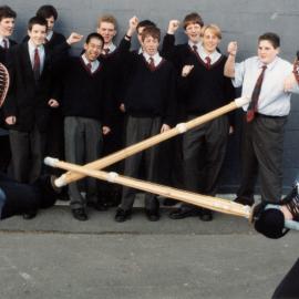 HIBS; Eric Caragata and Lewis Holden try Kendo, prior to trip to Japan.