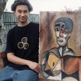 Community Gallery; Nathan Taare of Hutt International Boys' School; paintings.