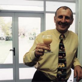 Upper Hutt College staff; principal Peter Lee, in the office's new entrance.