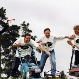 Push Play promotion; Lower Hutt Mayor John Terris, Rimutaka MP Paul Swain, Upper Hutt Mayor Rex Kirton.