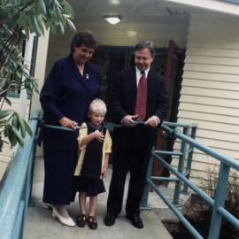 Plateau School; refurbished library opened by Nathaniel Plester, Maria Moen, Rimutaka MP Paul Swain.