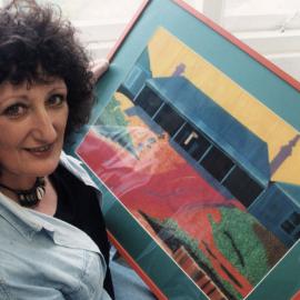 Archibald's Gallery; Cheryl Brell painting; Mary Archibald, owner.